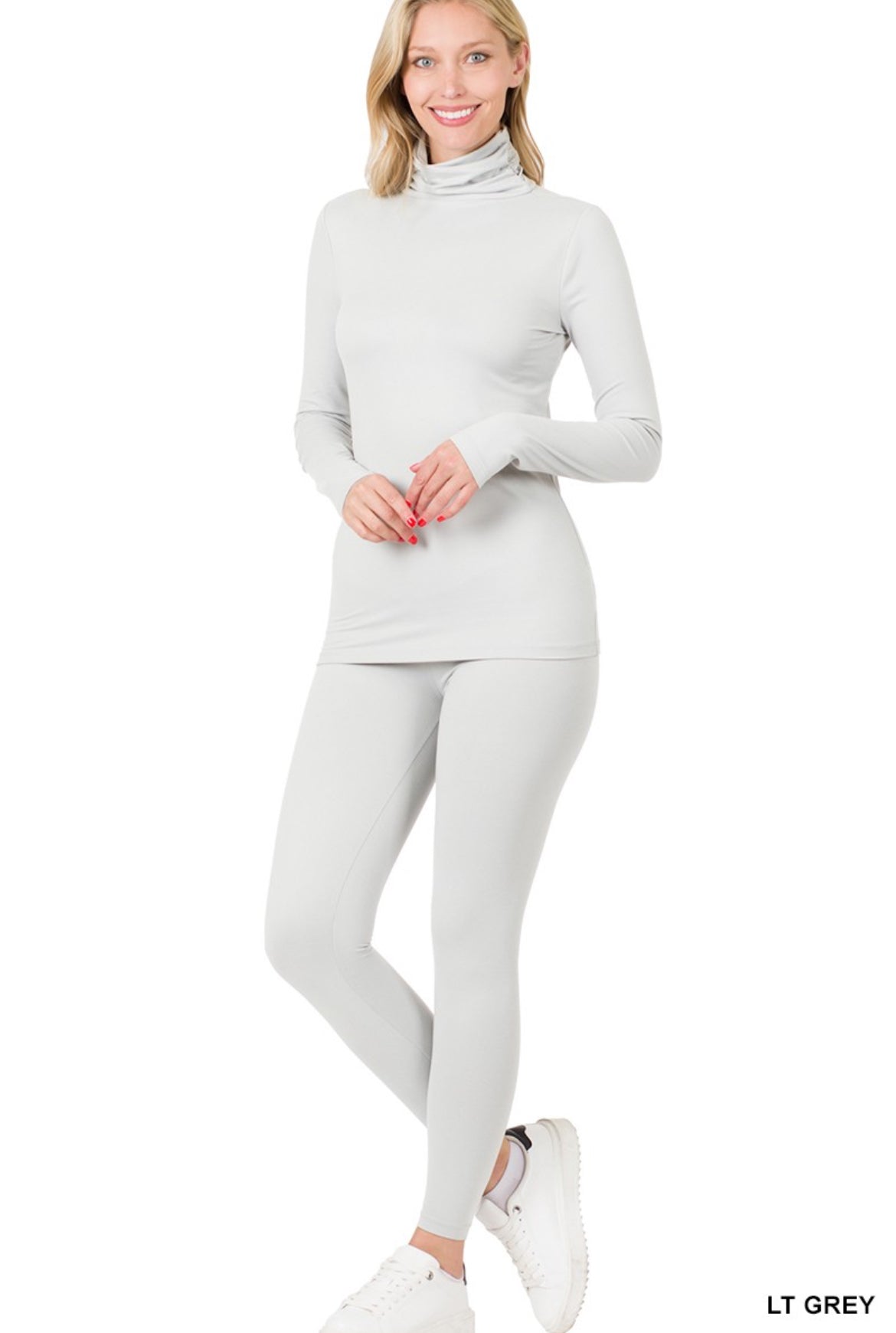 Turtleneck Lounge Set (Stone)