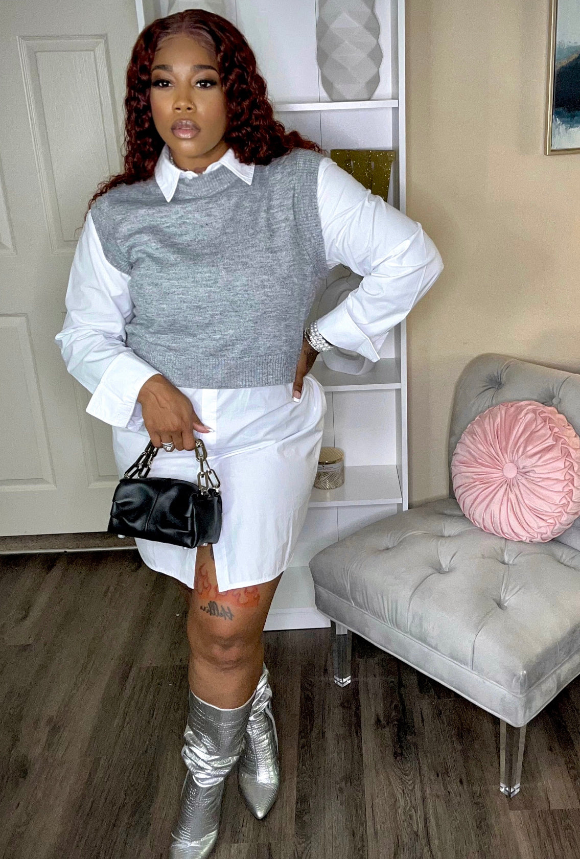 Cher Sweater Vest (Heather)