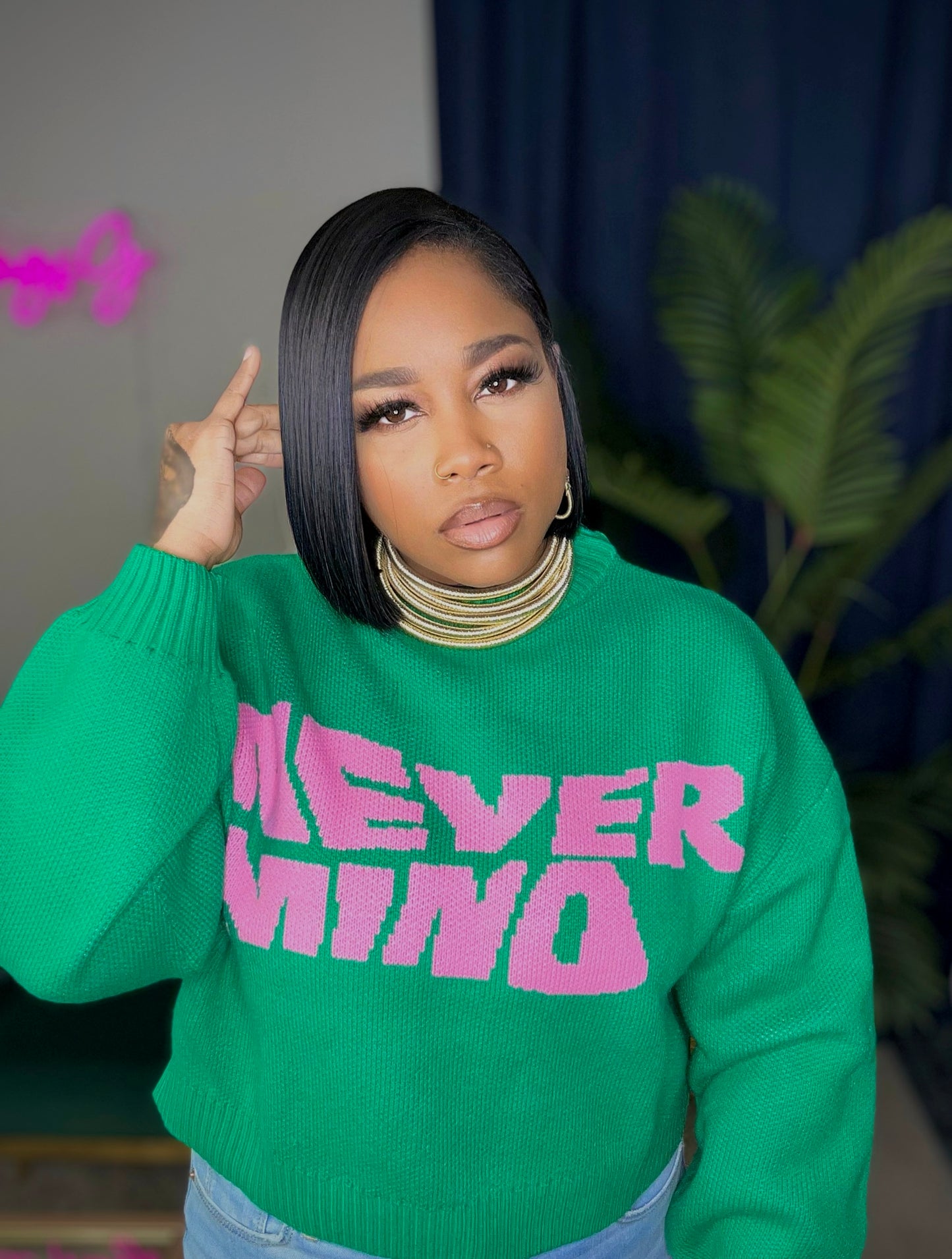 NEVER MIND Sweater