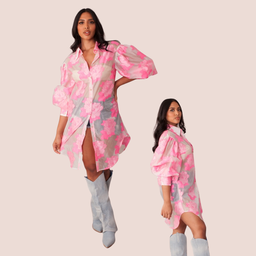 Floral Shirt Dress