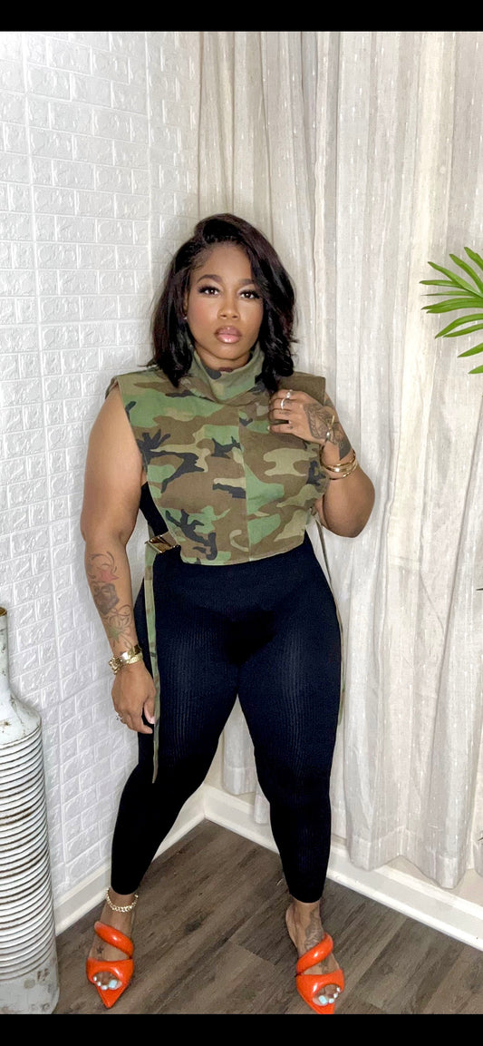 Ellè Cropped Camo
