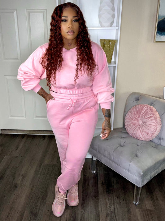 Pink Jogger Set