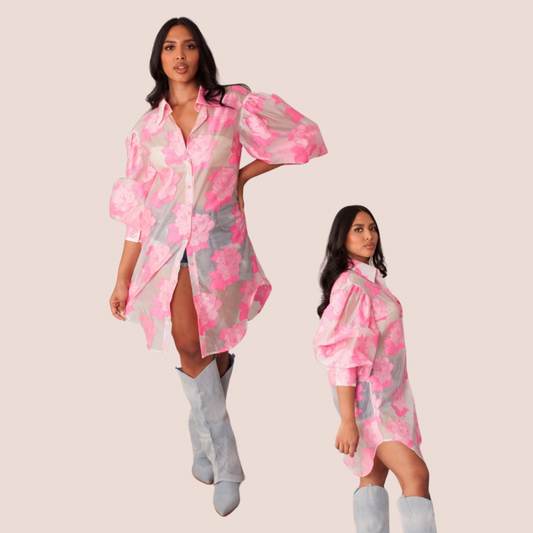 Floral Shirt Dress