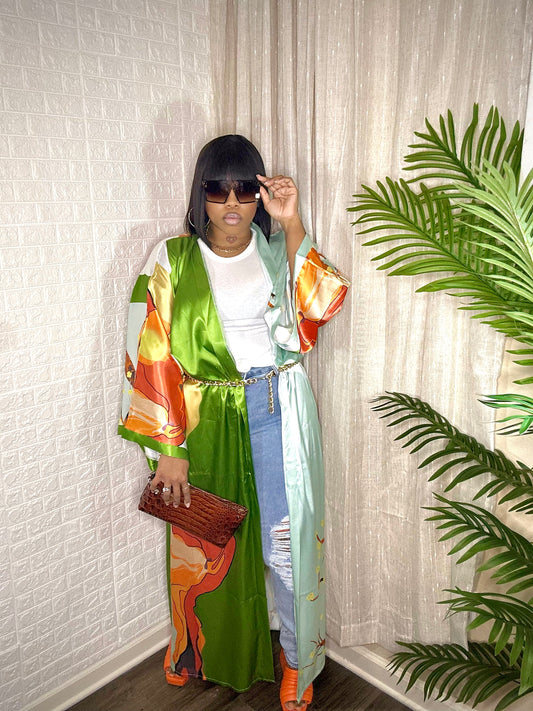 Green Luxe Kimono